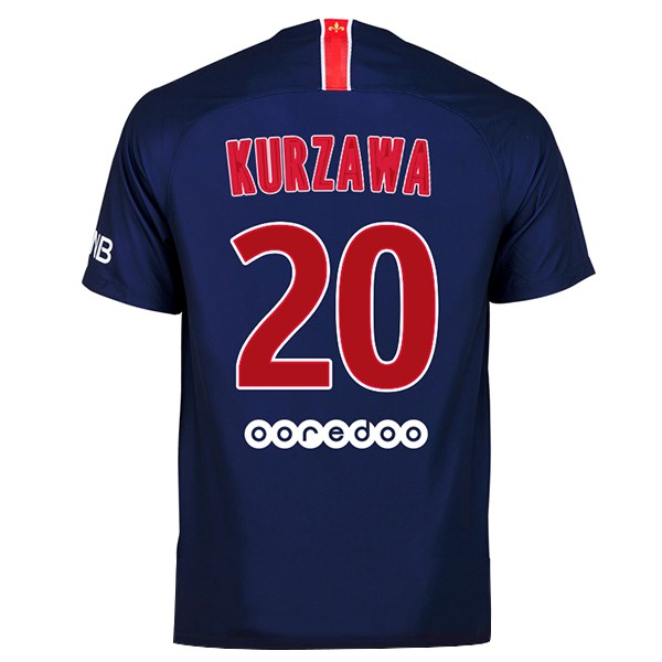 Maillot Football Paris Saint Germain Domicile Kurzawa 2018-19 Bleu